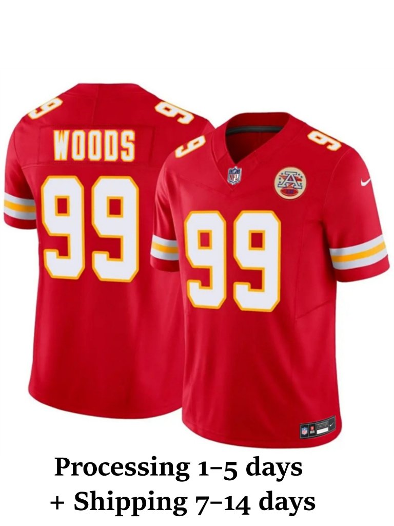 Mens Or Youths Select Peter Woods Red Vapor Stitched Jersey